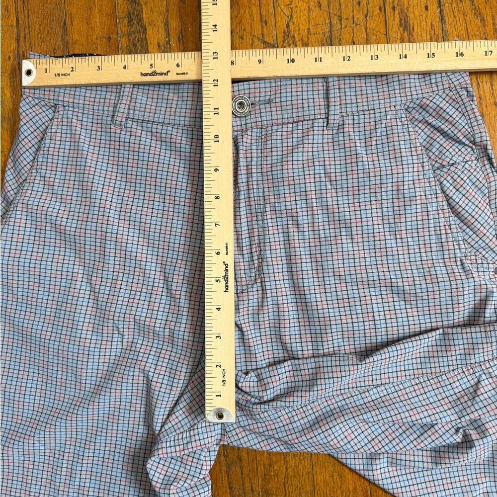 Lululemon Kahuna Shorts II Blue Check Size 34 Performance Golf Stretch - Picture 5 of 8